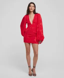 Rat & Boa Isabella MIni Dress Red Size S / AU 8 for rent on The Volte - image 1