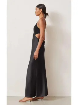 Bec & Bridge Seraphine Plunge Midi Dress Black Size 6 for rent on The Volte - image 3