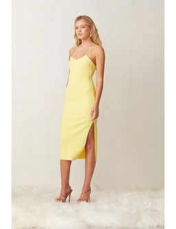 Bec & Bridge Gemma Midi Dress Yellow Size 10 for rent on The Volte - image 2