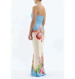 Rebecca Vallance Orchid Oasis Strap Gown Print Size AU 10  for rent on The Volte - image 2