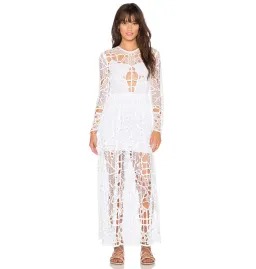Alice McCall Burning Love Dress in White Leaf Size AU 8 for rent on The Volte - image 1