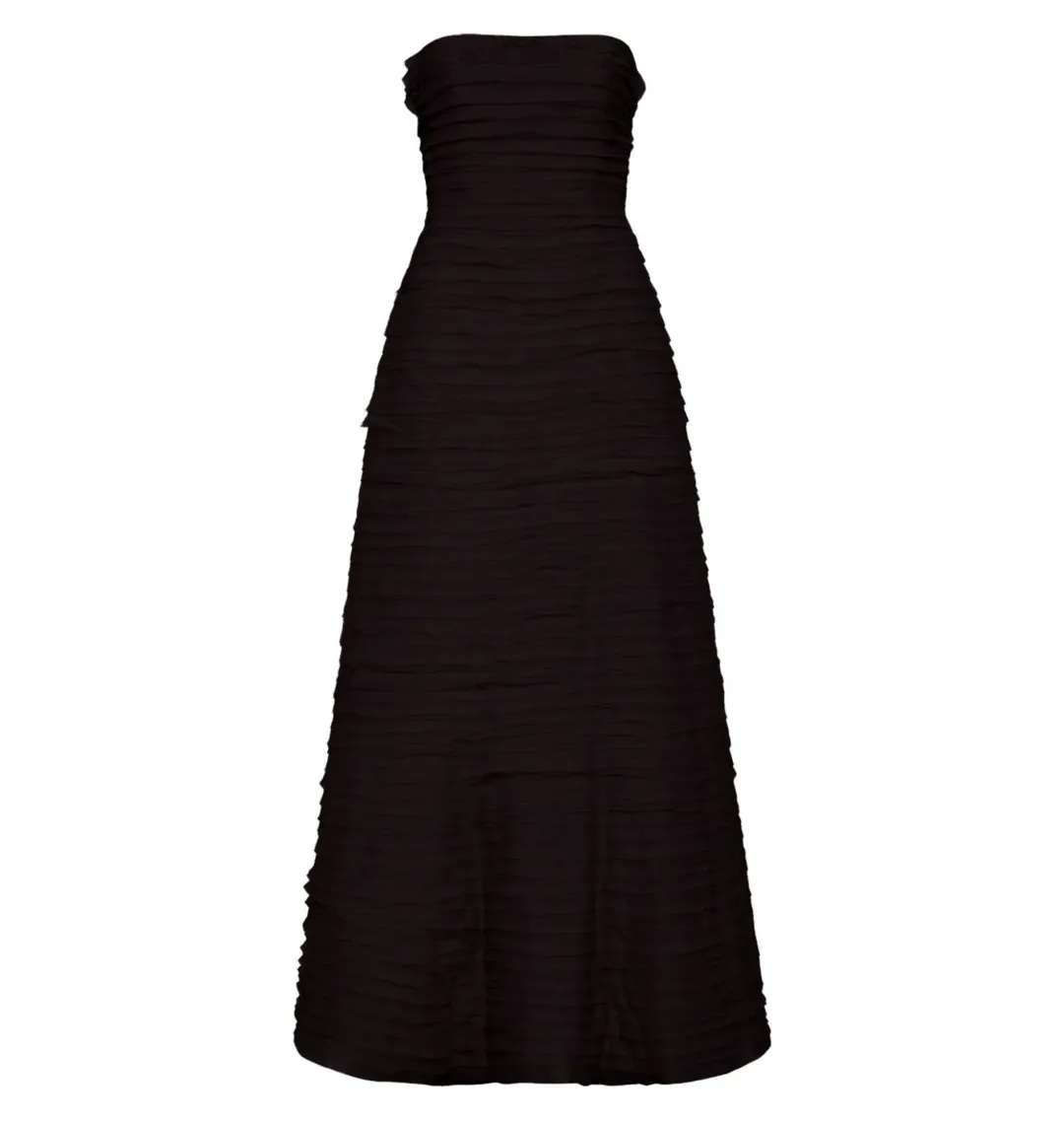 Aje Soundscape Maxi Dress in Black Size AU 10 for rent on The Volte - main image