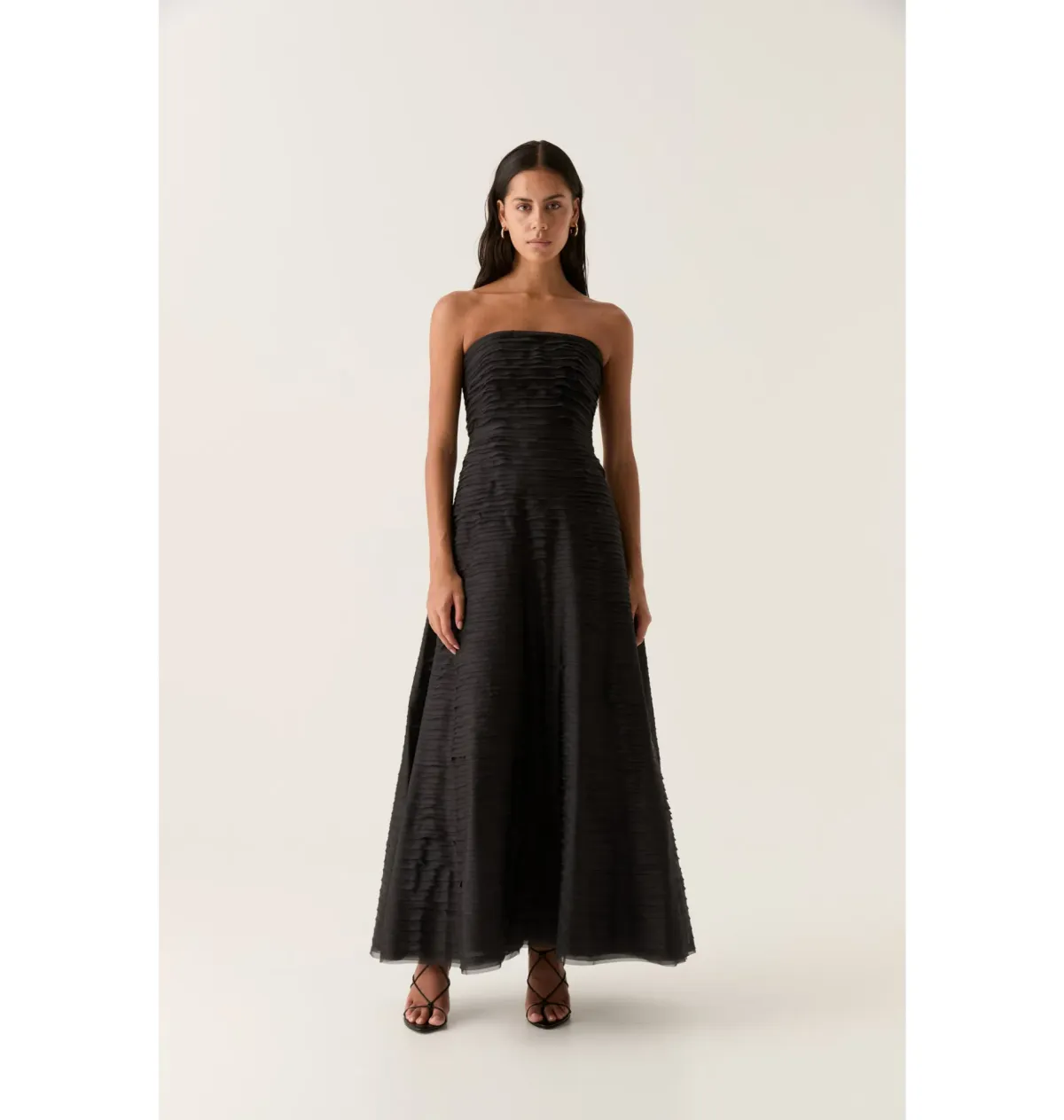 Aje Soundscape Maxi Dress in Black Size AU 10 for rent on The Volte - main image