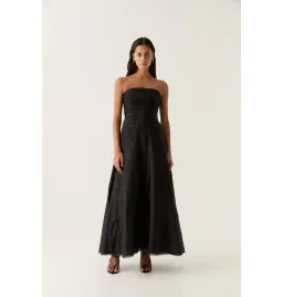 Aje Soundscape Maxi Dress in Black Size AU 10 for rent on The Volte - image 1