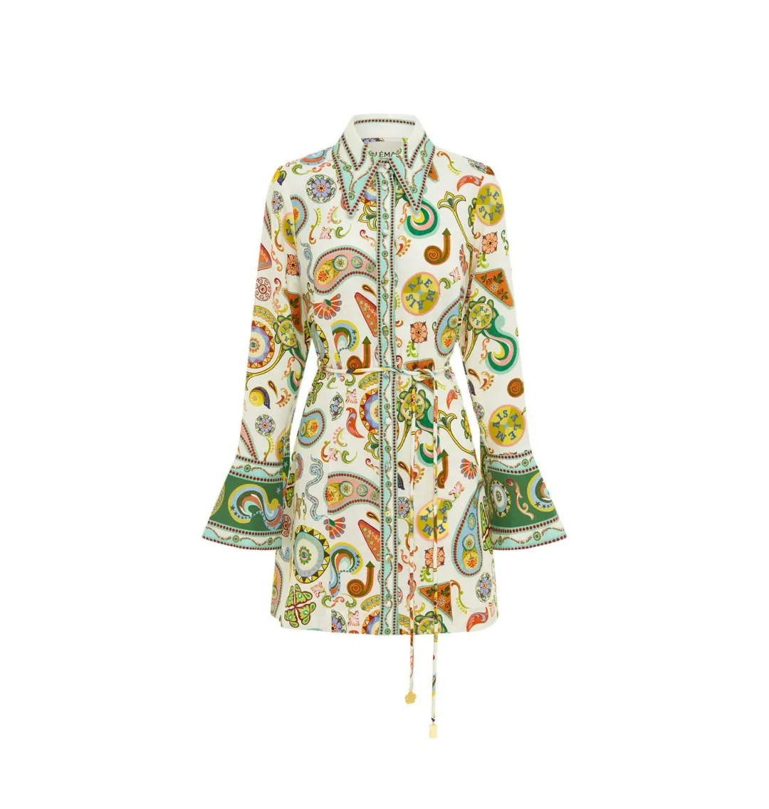 Alemais Arcade Mini Dress Print Size AU 10 for rent on The Volte - main image