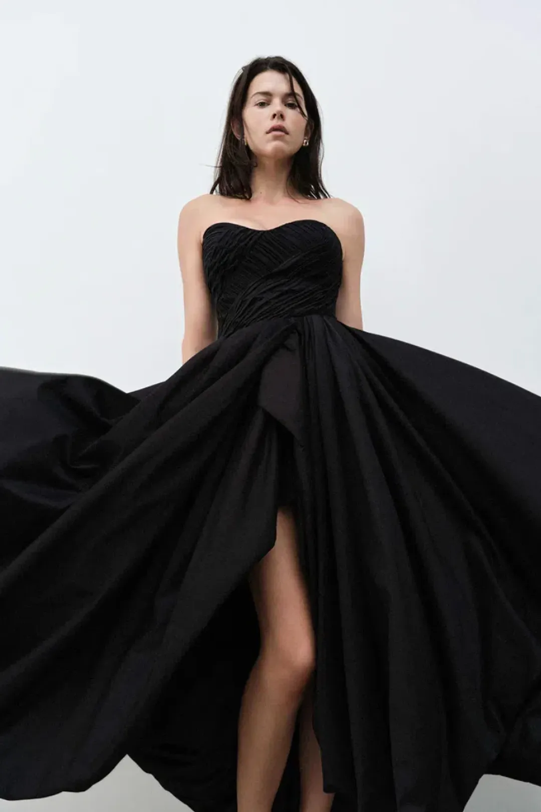 Aje Spatial Maxi Dress Black Size AU 16 for rent on The Volte - main image