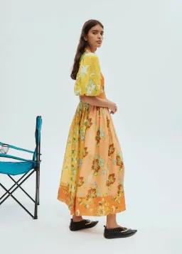 Alemais Hotel Lamu Spliced Shirtdress Floral Size 4 AU/UK (0 US) for rent on The Volte - image 3