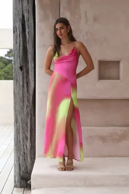 The Wolf Gang Makena Maxi Dress Pink Size 8 for rent on The Volte - image 2