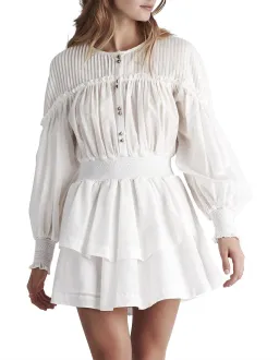 Aje Shadforth Button Down Mini Dress White Size M / AU 10 for rent on The Volte - image 2