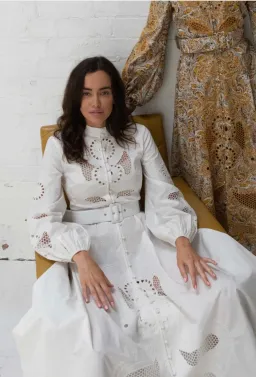 Ixiah Cosmos Maxi Dress White Size 6 for rent on The Volte - image 4