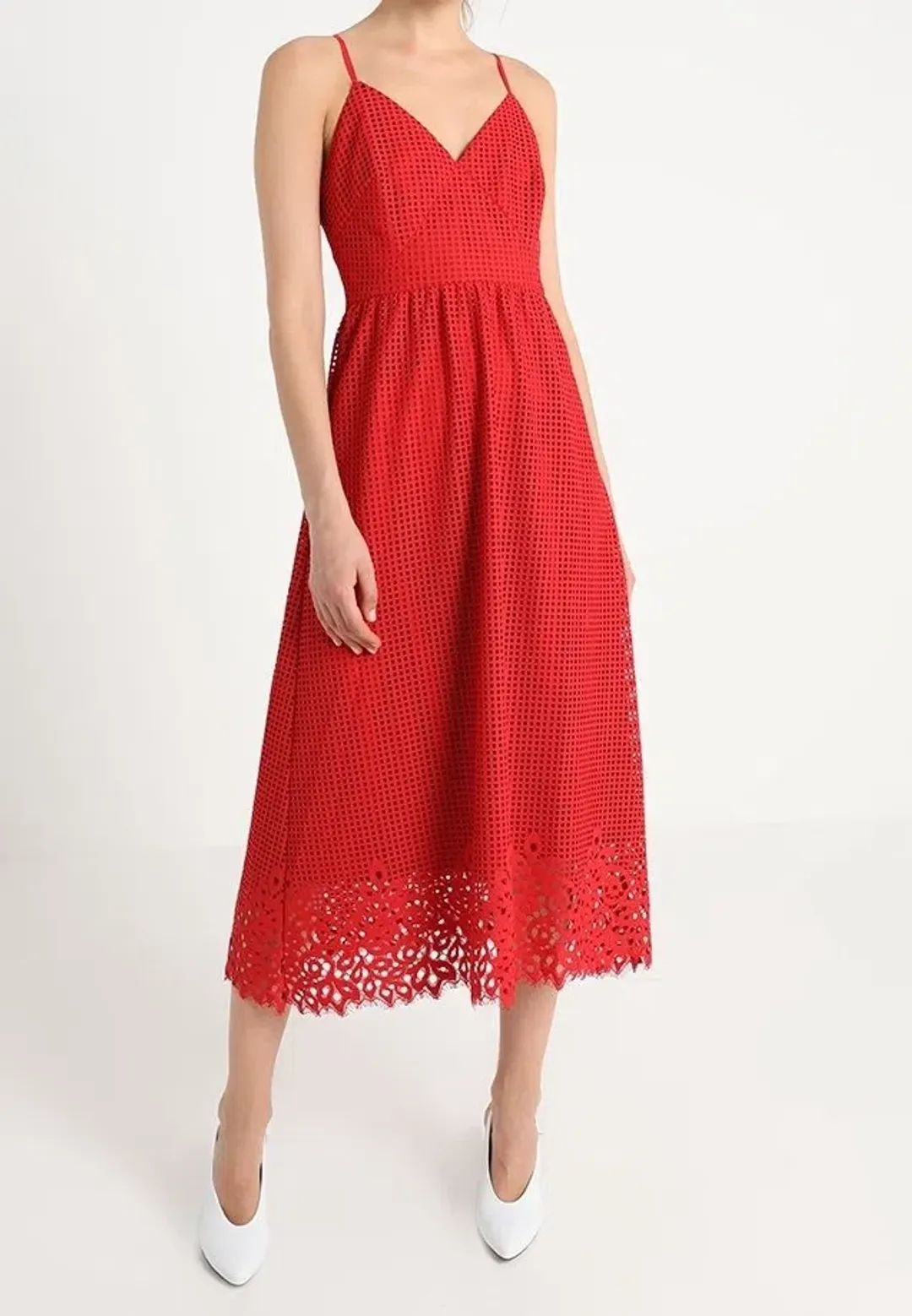 Tommy Hilfiger Sleeveless Midi Dress Red Size XS / AU 6 for rent on The Volte - main image
