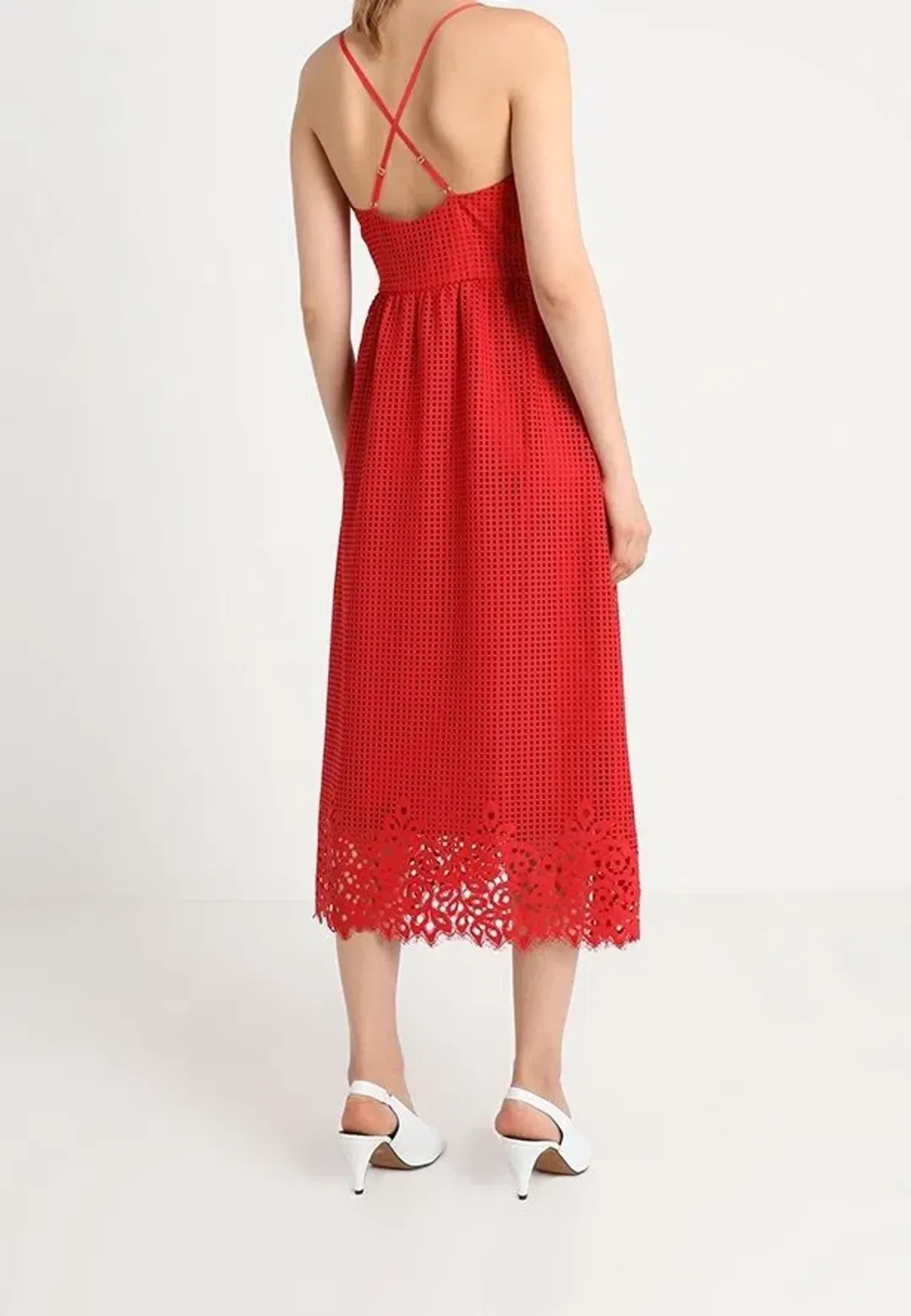 Tommy Hilfiger Sleeveless Midi Dress Red Size XS / AU 6 for rent on The Volte - main image