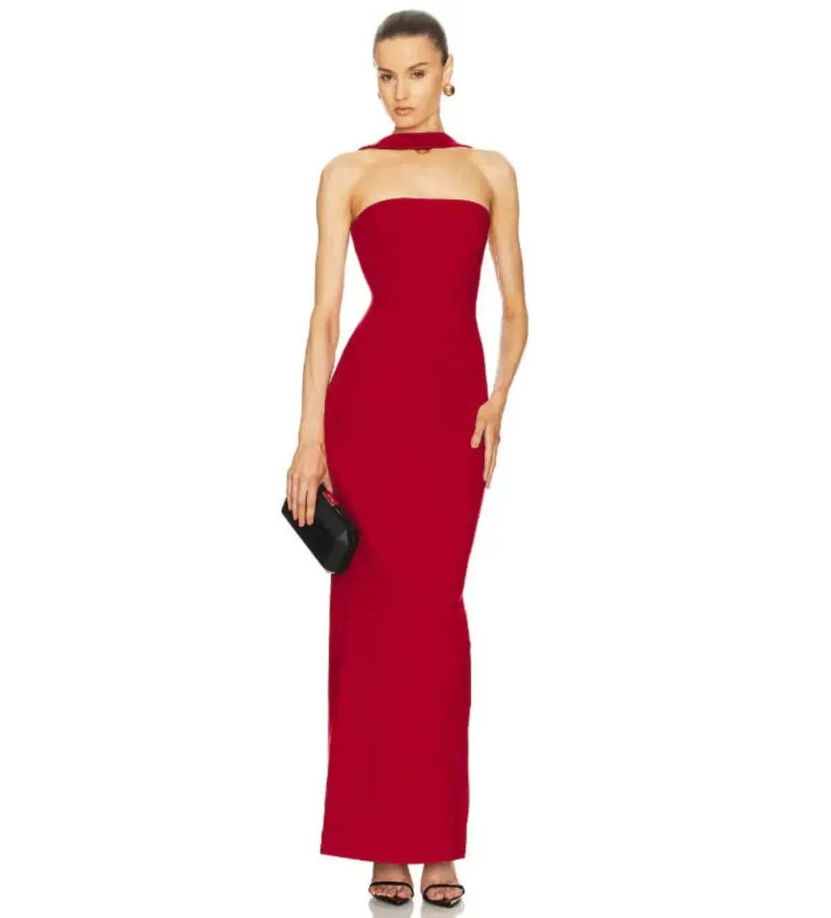 Helsa The Stephanie Dress Red Size XS / 6 for rent on The Volte - main image