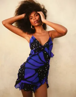 Rat and Boa Beatriz Mini Dress Butterfly Print Size S / 8 for rent on The Volte - image 2