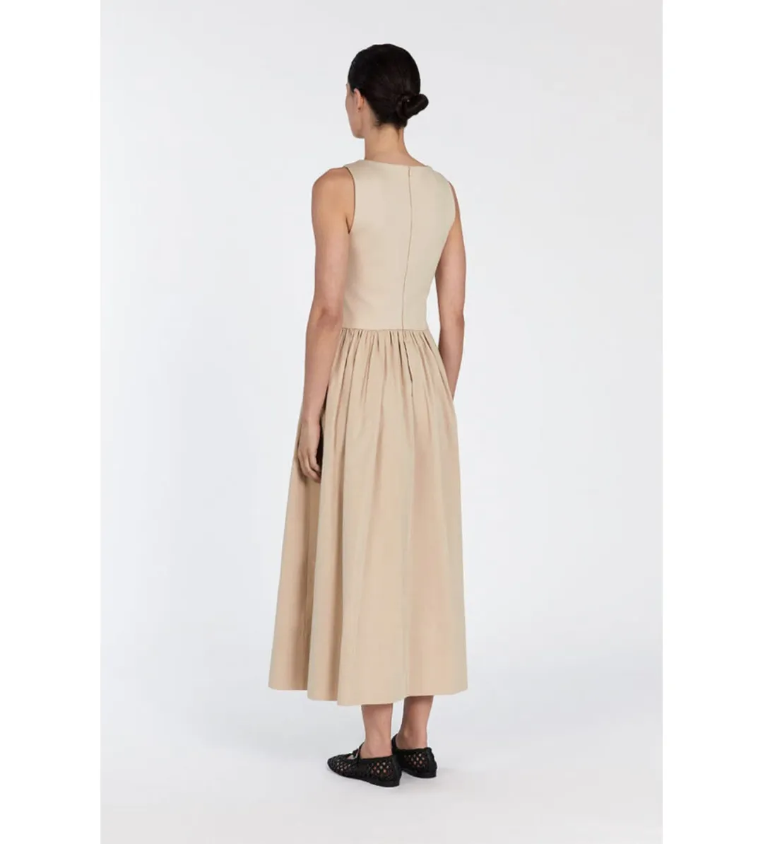 DISSH Patty Stone Midi Dress Stone Size 6 for rent on The Volte - main image