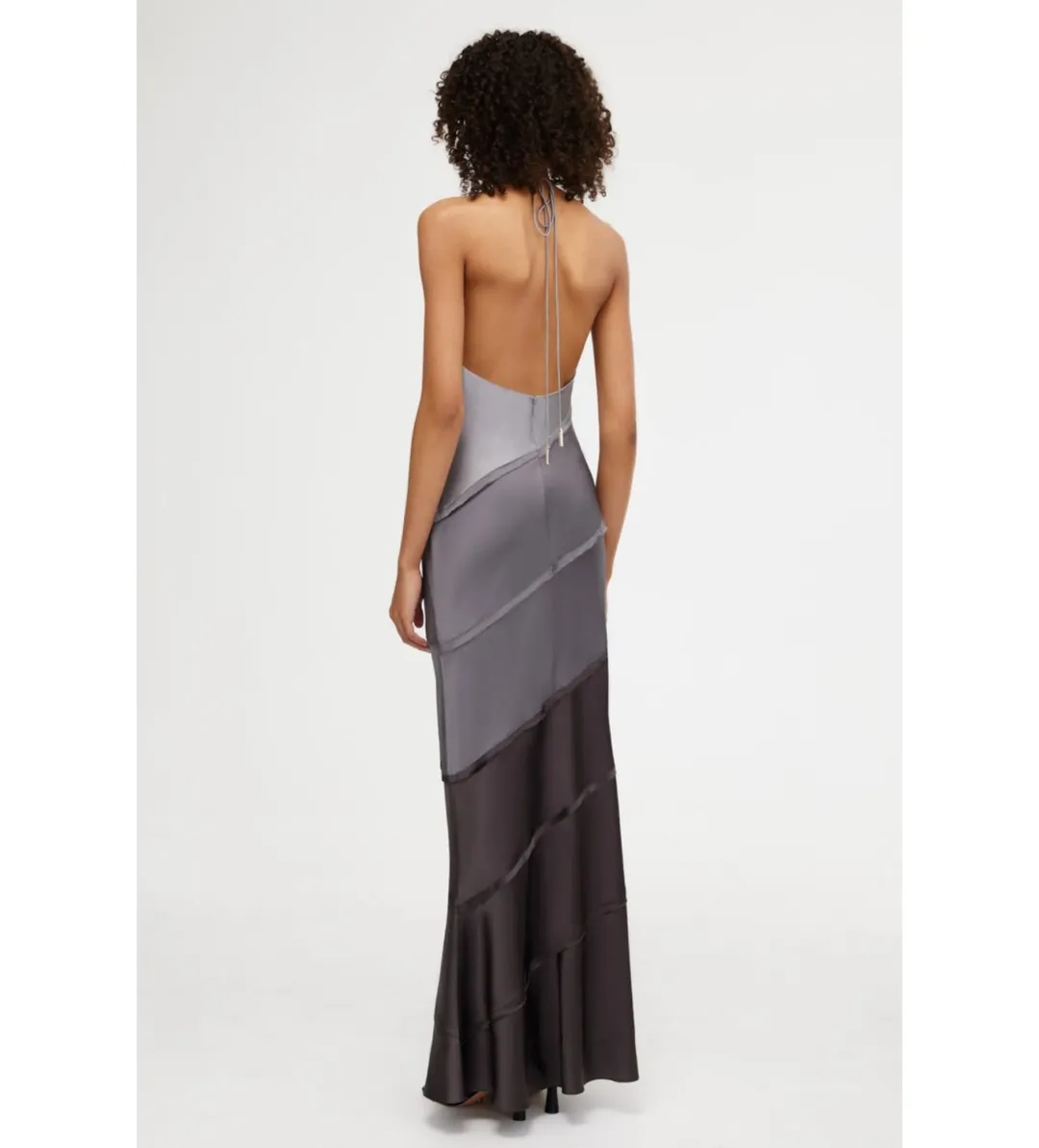 Significant Other Murphy Maxi Dress Greyscale Size 8  for rent on The Volte - main image