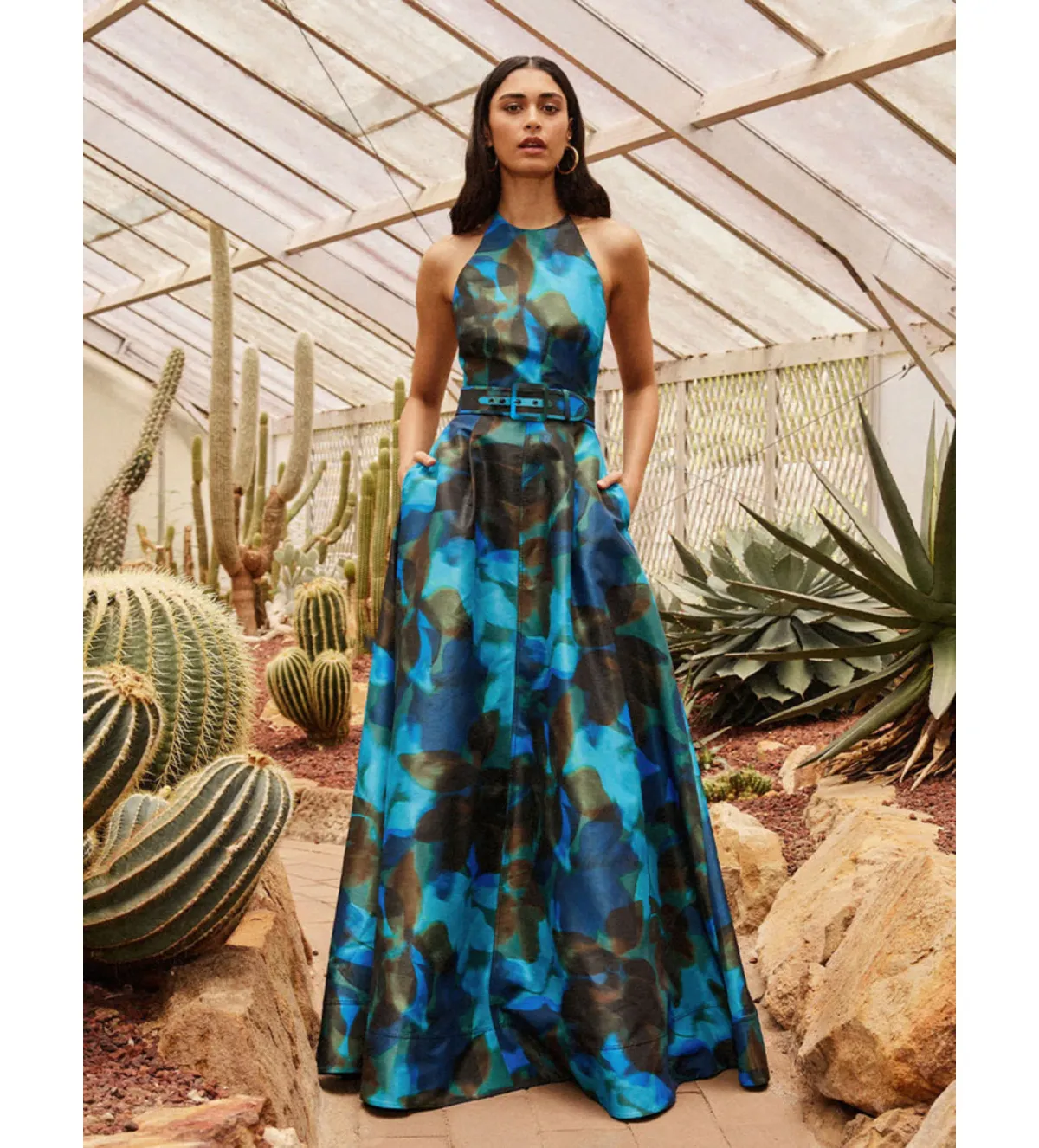 Rebecca Vallance Night Shade Gown Print Size 4  for rent on The Volte - main image