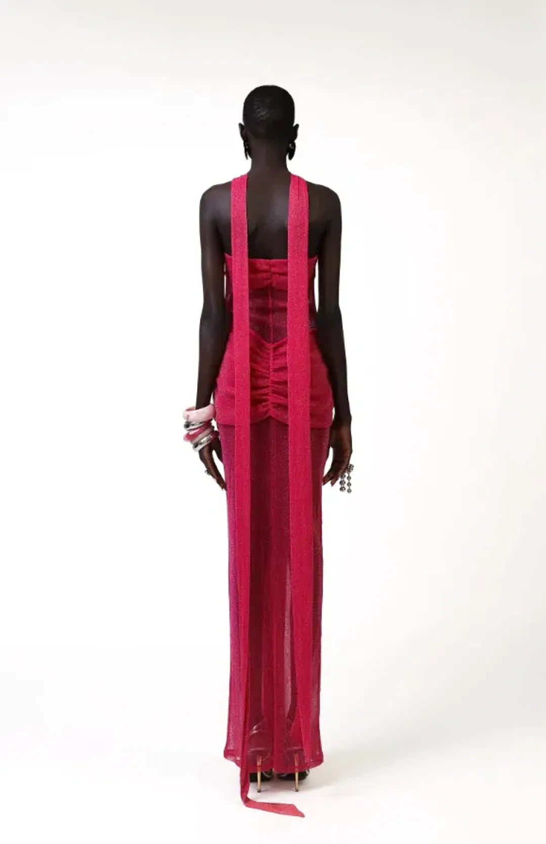 Khanums Kesca Maxi Gown Pink Size S / 8 for rent on The Volte - main image