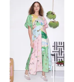 Alemais Jet Midi Dress Multi/Print Size 8 for rent on The Volte - image 1