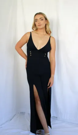 Amy Taylor  Balmain Jumpsuit Black Size 1 / AU 8 for rent on The Volte - image 1