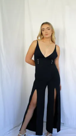 Amy Taylor  Balmain Jumpsuit Black Size 1 / AU 8 for rent on The Volte - image 2