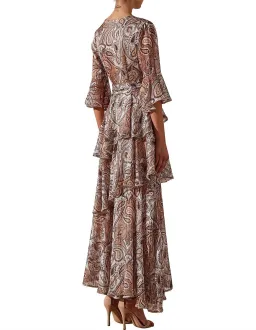 Shona Joy Pallenberg Tiered Maxi Dress Print Size 10 for rent on The Volte - image 3