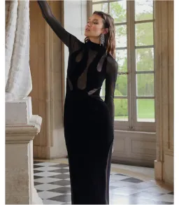 Sheike Medusa Maxi Dress Black Size AU 14 for rent on The Volte - image 2