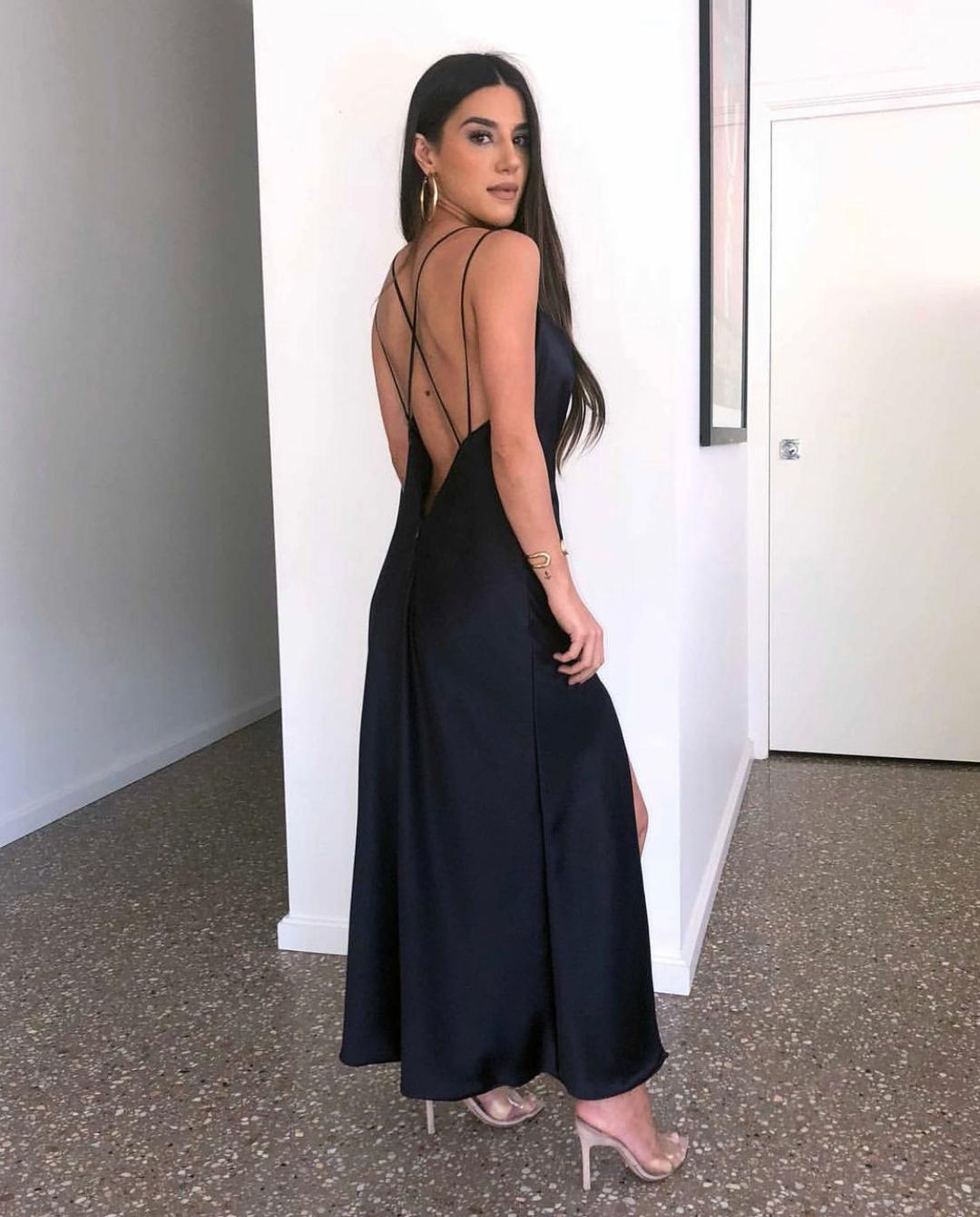 Effie Kats The Sami Dress Navy Size 8 for rent on The Volte - main image