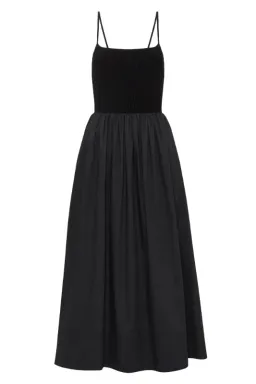 Aje Danica Tie Back Midi Dress Black Size AU 16 for rent on The Volte - image 5