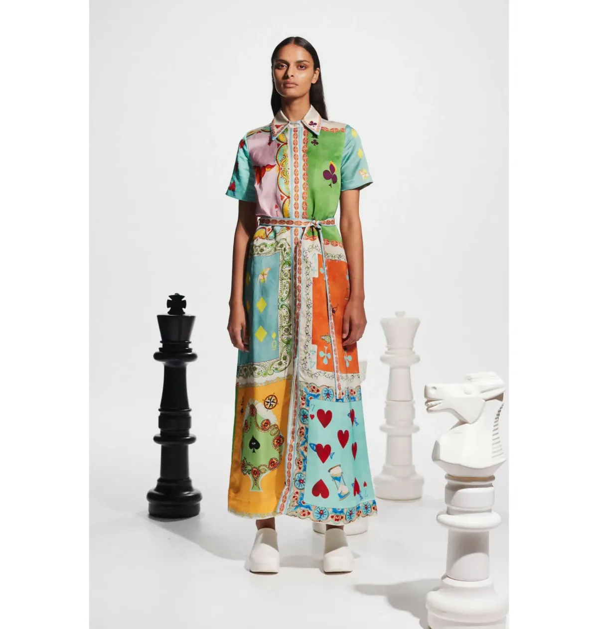 Alemais Rummy Shirtdress in Multi Size AU 14 for rent on The Volte - main image
