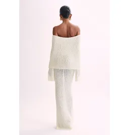 Meshki Marisol Dress White Size AU 8  for rent on The Volte - image 3