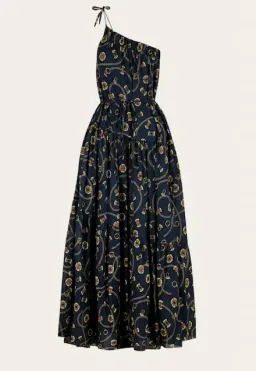 Shona Joy Vacance One Shoulder Tiered Maxi Dress Print Size 16 for rent on The Volte - image 4