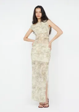 Bec & Bridge Shyla Off Shoulder Dress Faded Paisley Size AU 6 for rent on The Volte - image 1