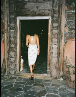 Realisation Par Sadie Halter Midi Dress Petite Spot Size S / AU 8 for rent on The Volte - image 3