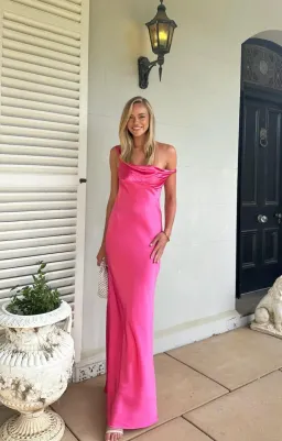 Natalie Rolt Monika Gown Neon Pink Size 8 for rent on The Volte - image 5