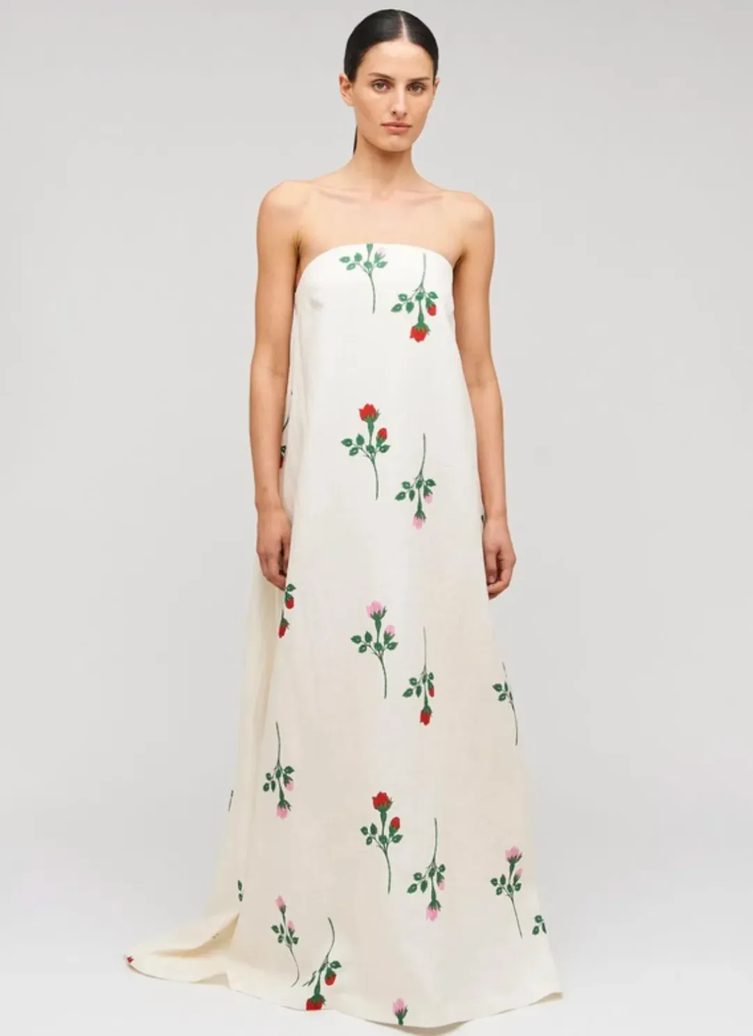 Oroton Rosebud Gown Antique White Size 8 for rent on The Volte - main image