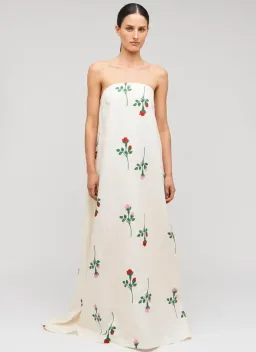 Oroton Rosebud Gown Antique White Size 8 for rent on The Volte - image 1