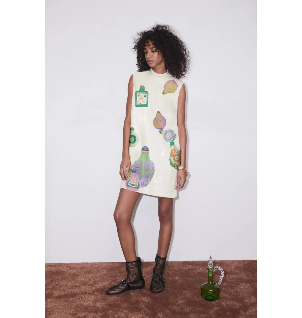 Alemais Chesca Mini Dress Print Size AU 8  for rent on The Volte - main image