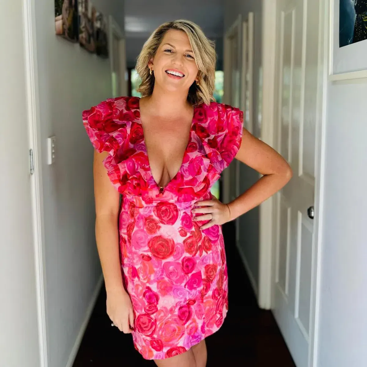 Aje Charmed Mini Dress Size 12 for rent on The Volte - main image