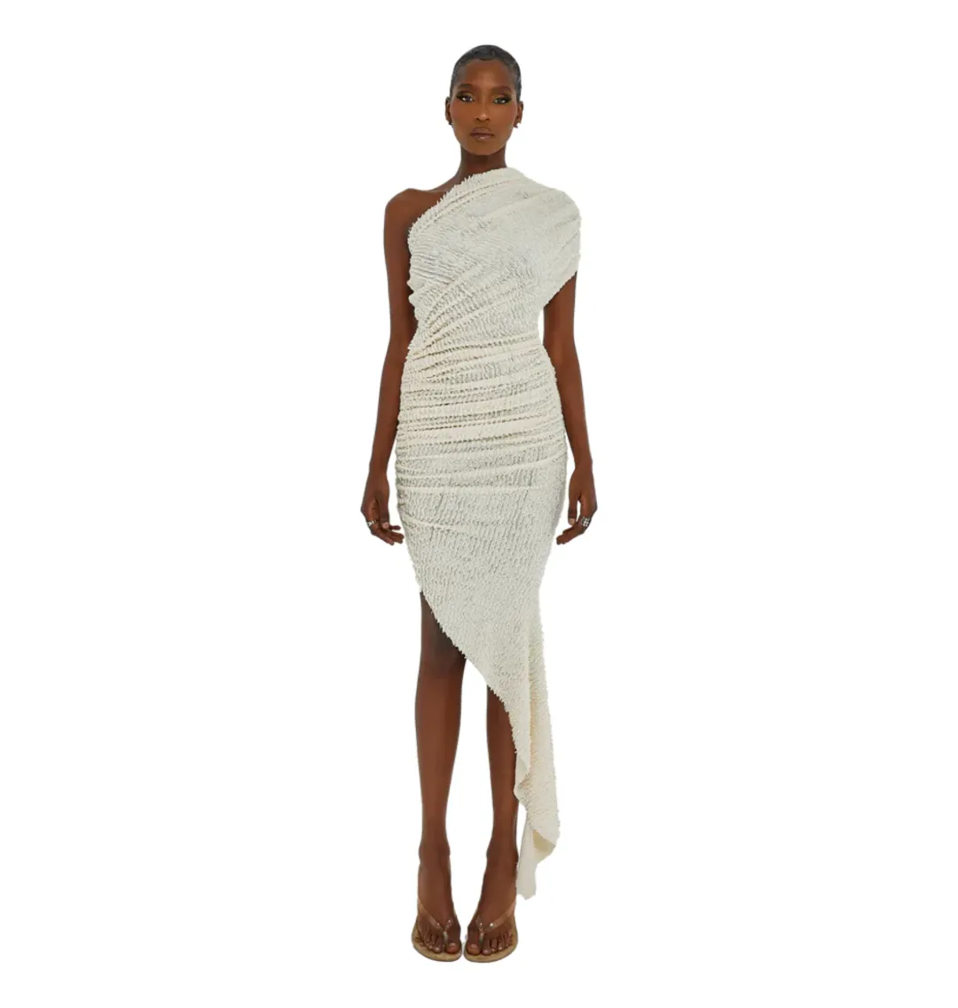 Coucoo Pasu Dress in Rhino Tusk Size AU 8 for rent on The Volte - main image