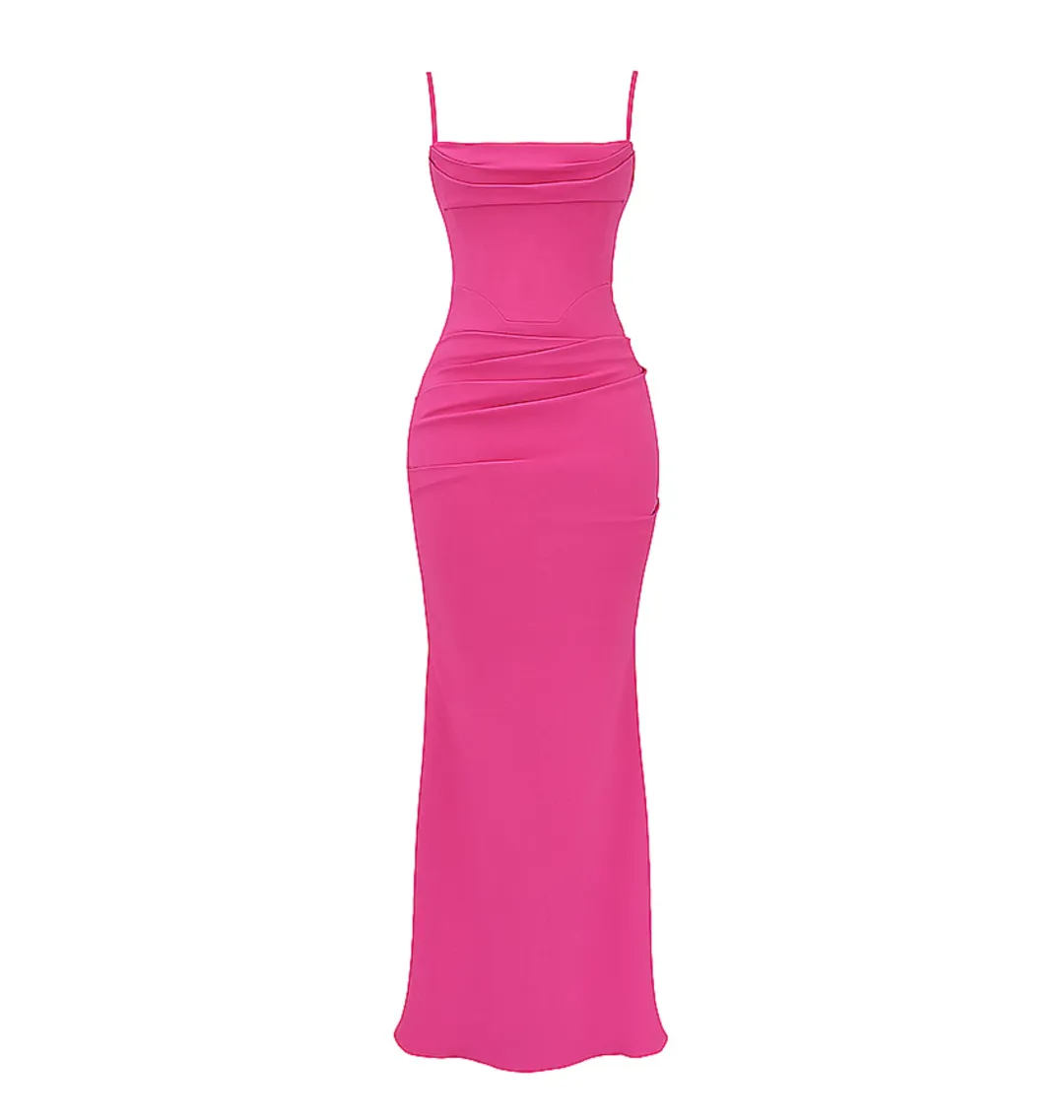 House of CB Milena Dress in Hot Pink Size Medium / AU 10 for rent on The Volte - main image