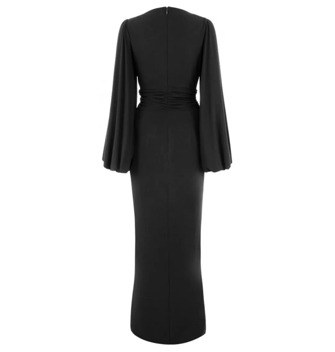 House of CB Alexandra Dress Black Size AU 8  for rent on The Volte - main image