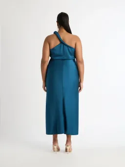 Sheike Naomi One Shoulder Dress Teal Size AU 14 for rent on The Volte - image 2