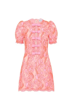 Rebecca Vallance Maribella Bow Mini Dress Pink Size AU 8 for rent on The Volte - image 4