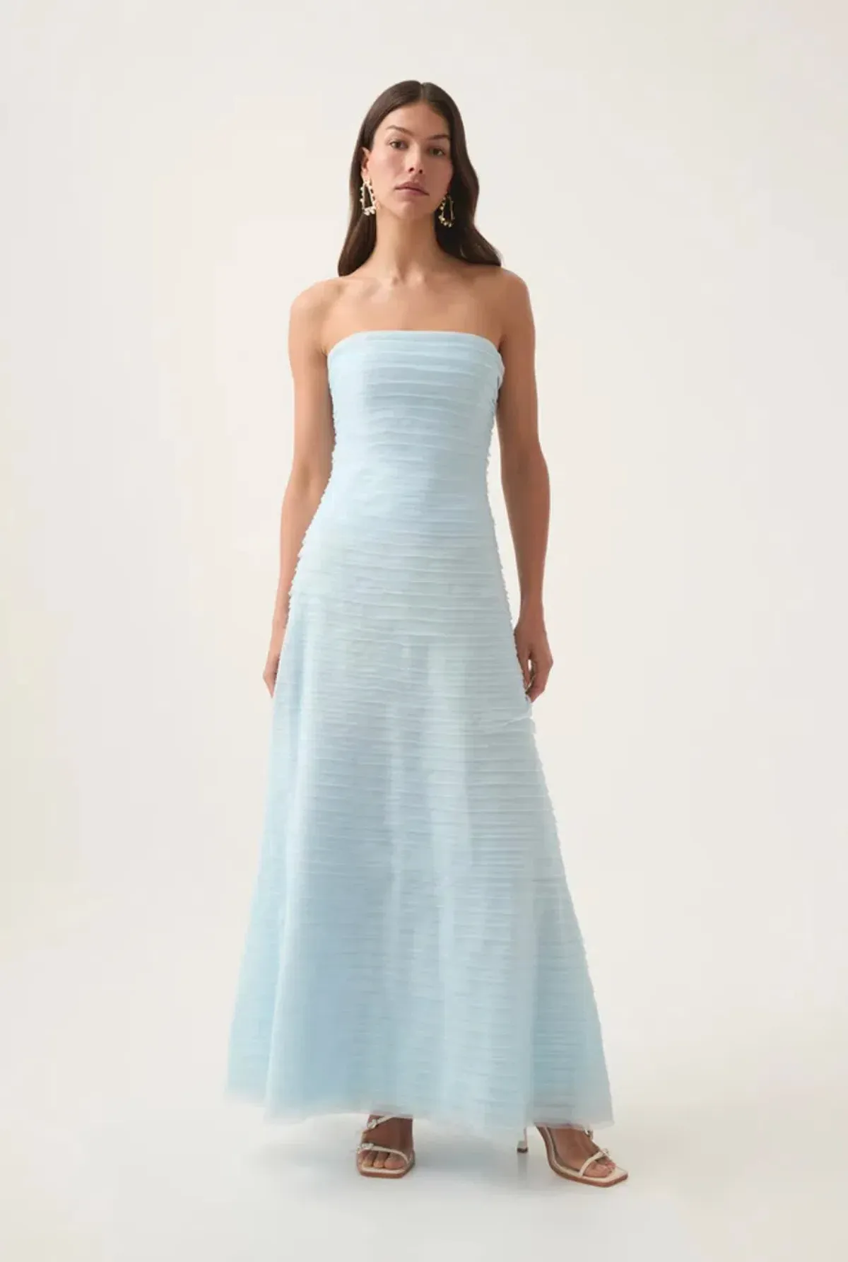 Aje Soundscape Maxi Dress Sea Breeze Size AU 8 for rent on The Volte - main image