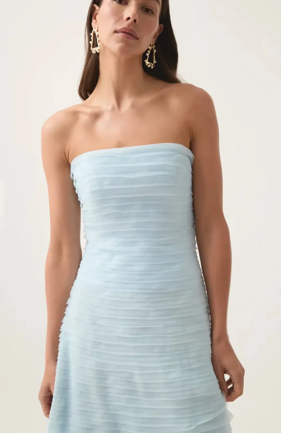 Aje Soundscape Maxi Dress Sea Breeze Size AU 8 for rent on The Volte - main image