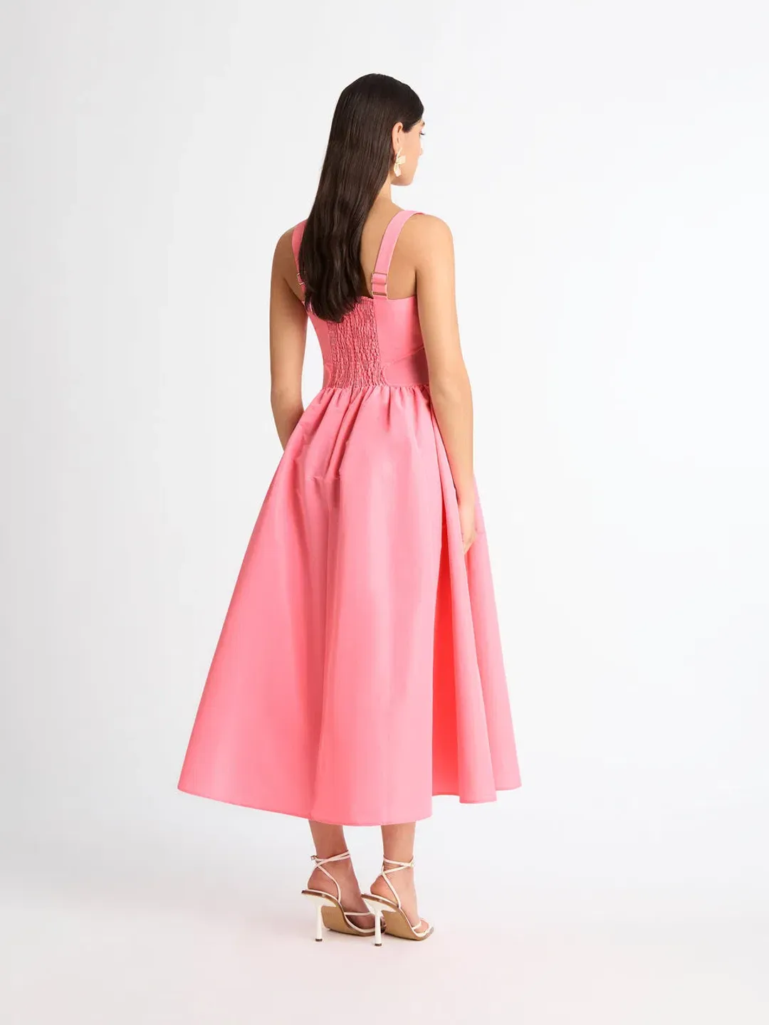 Sheike Jackie Midi Dress Pink Size 6 for rent on The Volte - main image