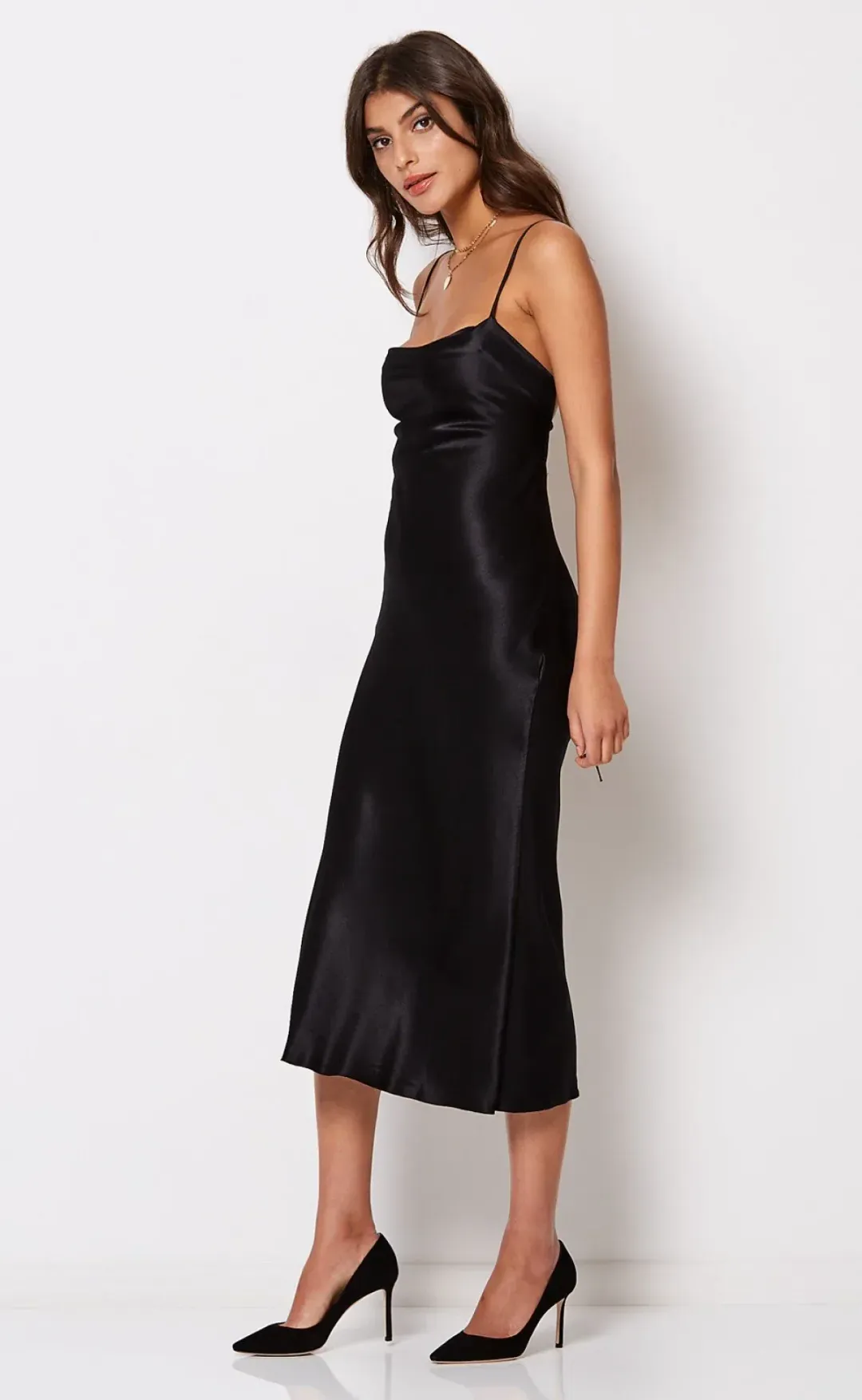 Bec & Bridge Kaia Cowl Dress Black Size 12 for rent on The Volte - main image