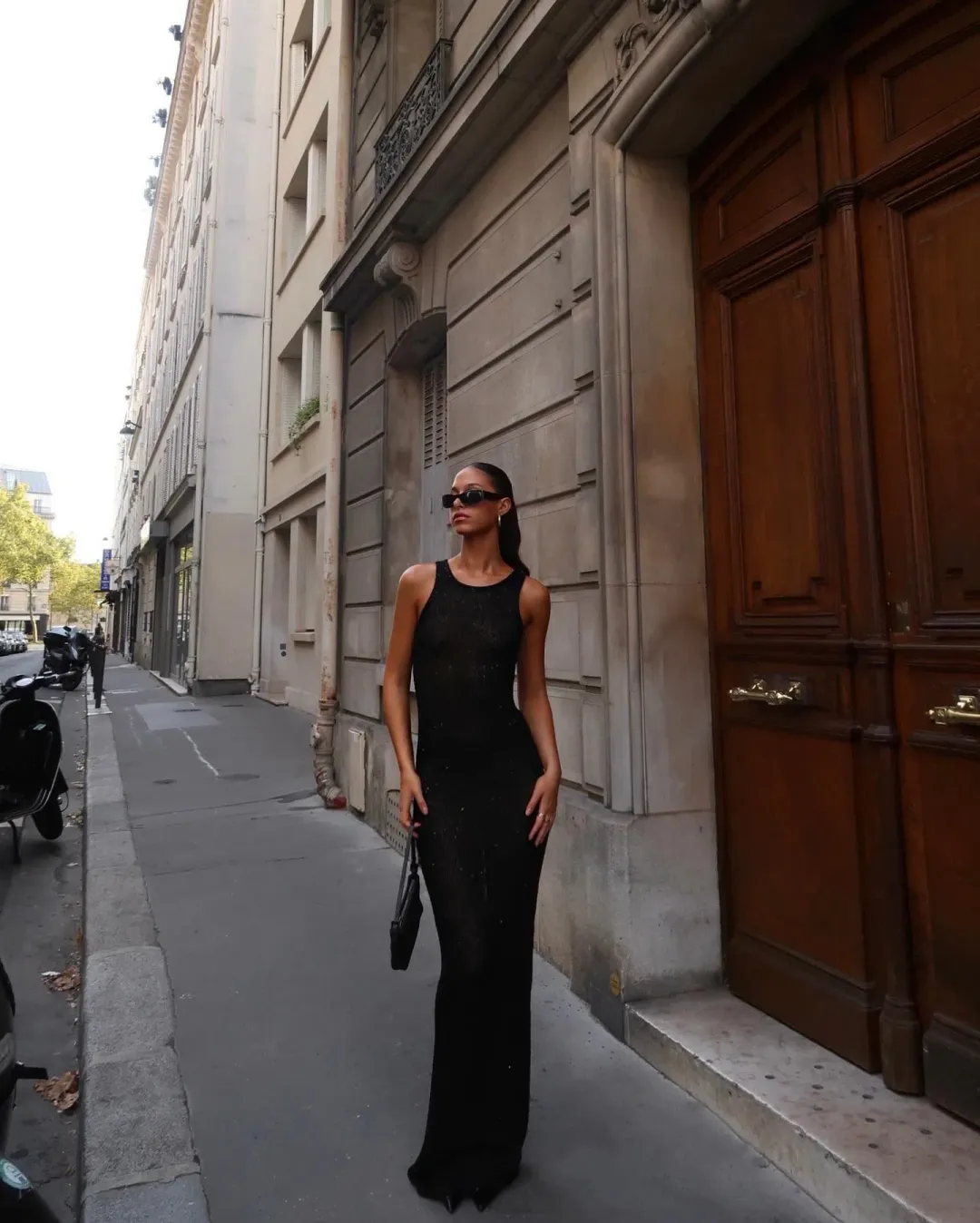 Asta Resort Natalia Long Maxi Dress in Black Sequin Size M / AU 10 for rent on The Volte - main image