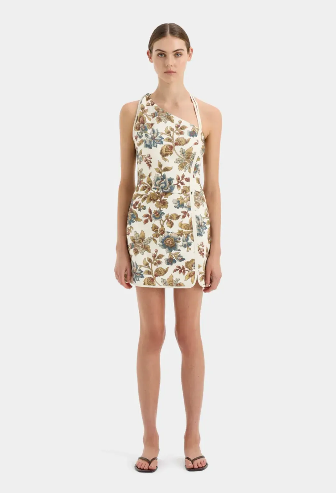 SIR the Label Eleanora Asymmetrical Mini Viola Print Size 0 / AU 6 for rent on The Volte - main image